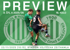 Preview: Podzimní část míří do finále. V sobotu přivítáme Dynamo